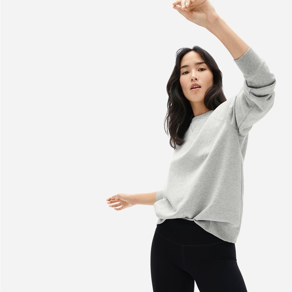 Everlane The Unisex French Terry Crew - Picture 2 of 7